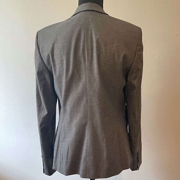 BOSS HUGO BOSS Jadena Jacket Blazer Stretch Wool Two Button Gray - Picture 6 of 10